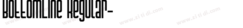 BottomLine Regular字体转换